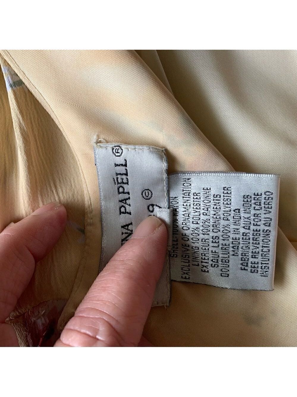 Adrianna Papell beaded evening dress size 2 - Picture 8 of 9